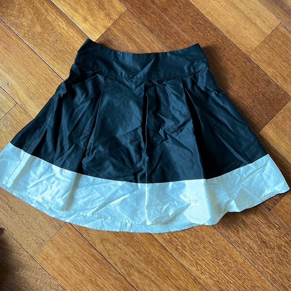 White and black skirt